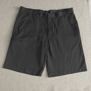 Grand Slam Mens Performance Golf Shorts Black Size 38 Flat Front